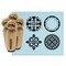 Lace Designs Patterns Floral Decorative Rubber Stamp Set for Stamping Crafting Planners